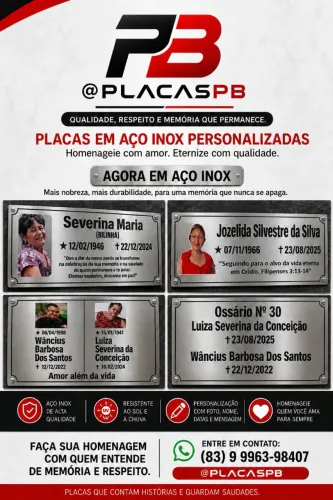 Placa para Túmulos e Jazigos