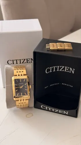 Citizen Relógio masculino de quartzo, aço inoxidável, clássico