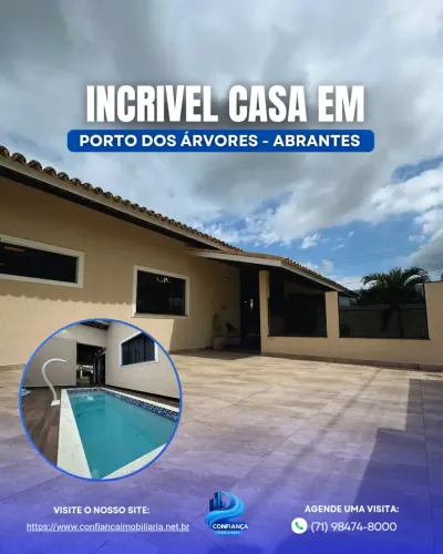 Casa à venda no PORTO DAS ARVORES, ABRANTES, Camaçari, BA