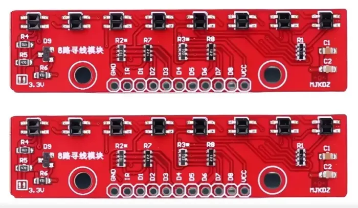 Sensor De Rastreamento De Linha Reflexivo Arduino Qtr-8a Automação Robótica COD-AM661 