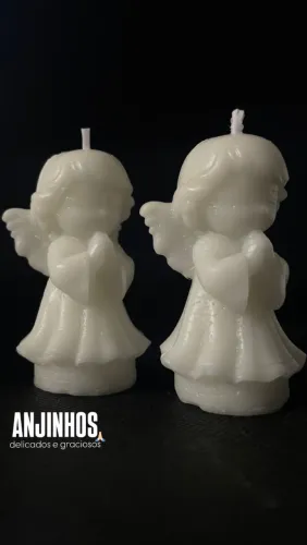 Vela de anjinho para lembrancinhas Kit com 5