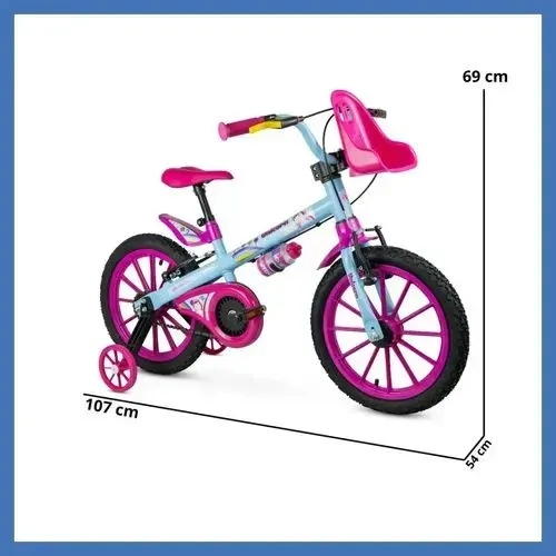 Bicicleta aro 16 Unicórnio Nathor