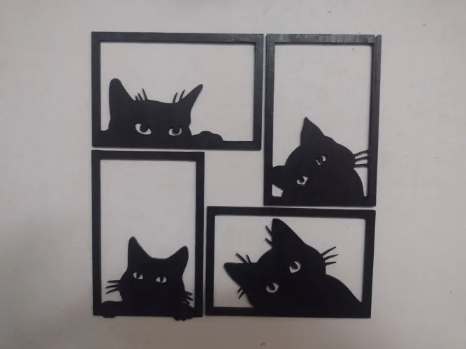 Quadros de gatos em MDF