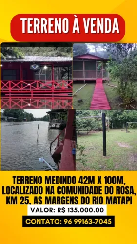 Terreno à venda 42x100 metros comunidade do Rosa6890
