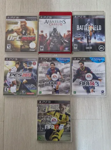 Lote 07 jogos PS3