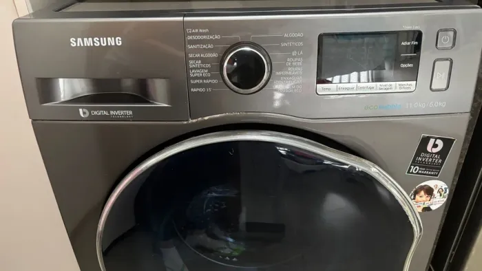 Lava e Seca Samsung EcoBubble 11kg/6kg Digital Inverter - Inox