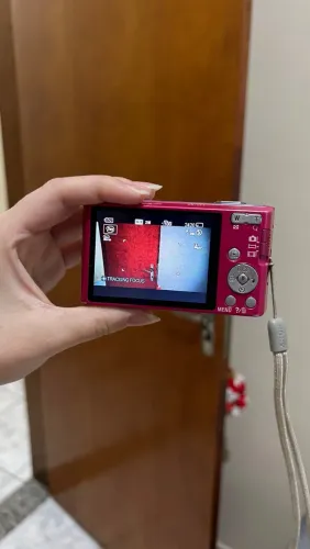 Sony rosa - câmera digital