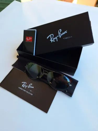 Ray Ban RB8301, aviador, polarizado 3P, haste carbon fibre tech, original
