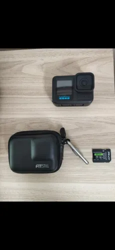 gopro hero13 black + microsd sny 128 gb 5.3k + case fitstill, quase nunca usado