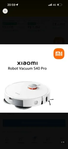 Robô aspirador Xiaomi S40 pro