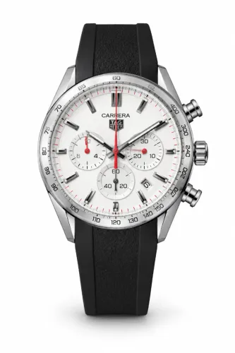 Relógio TAG Heuer Carrera Branco Cronógrafo 44 mm - Prem AAA+