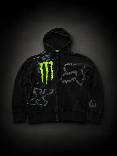 moletom fox x monster preto xl
