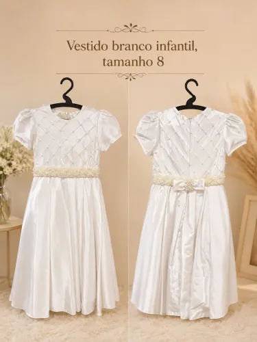Vestido Branco Infantil 