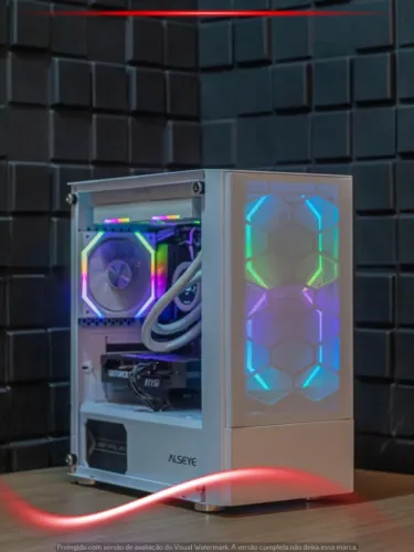 Desktop Gamer Ryzen 5 5500X3D, RTX 5060 8GB, 32GB, NVMe 500GB, WC 240mm