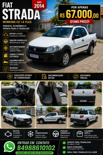Fiat Strada Working 1.4 MPI Fire Flex 8V CD 2014