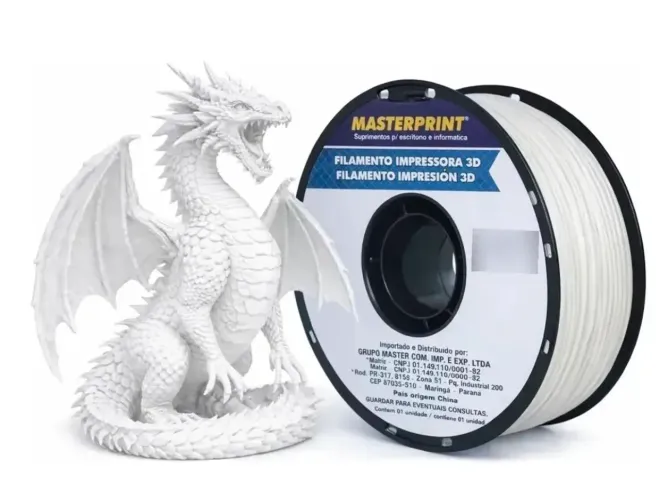 Filamento PLA 1kg cor:branco