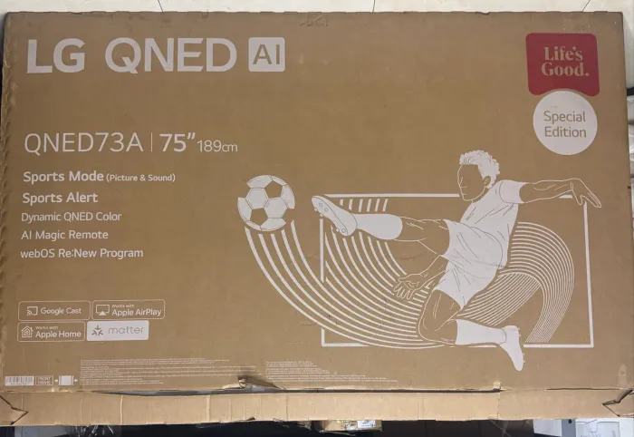 Smart Tv LG QNED73A | 75" televisão