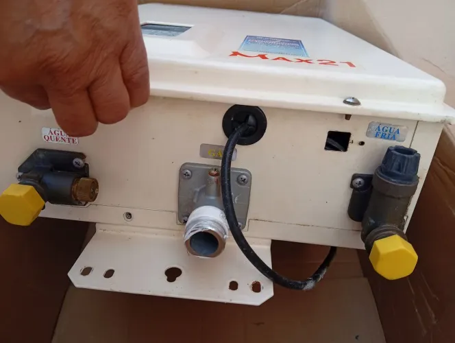 Aquecedor a gás defeito estudo oferta