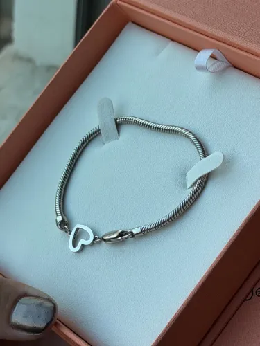 Pulseira Life Coração Em Prata 925 VIVARA