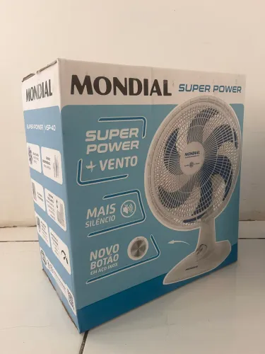 100,00 REAIS - Ventilador de Mesa Mondial VSP-40-W Super Power 40CM Branco 110V