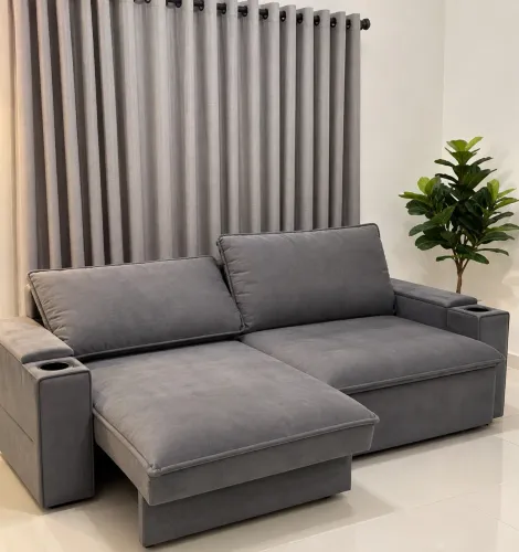 Sofá Retrátil e Reclinável 2 Lugares (Espaço para 4 Pessoas) - 2m