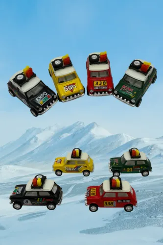 mini cooper miniatura (4 carrinhos)