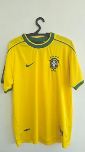 camisa brasil amarela 1998