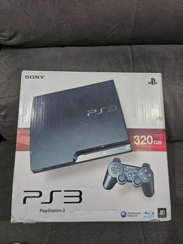 PS3 Slim 320GB - Kit Completo + Itens de Movimento (Item de Colecionador)
