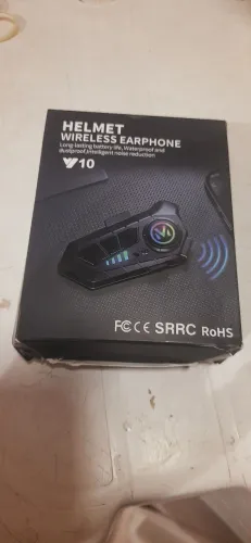 Fone Bluetooth para capacete de moto V10, a prova d'água, conexão estável e chamadas clara