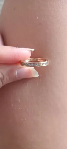 Anel rommanel rose com zirconia 