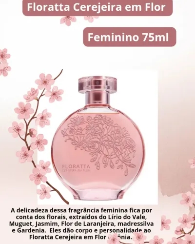 Perfume Cerejeira em Flor- OBoticário feminino 75ml