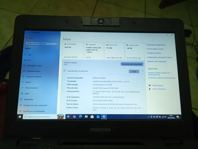 Notebook com ssd nvme