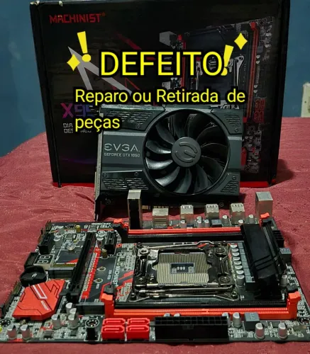 Placa Mãe X99  | Defeito | Para peças/reparo 