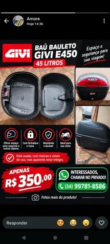 Baú de moto