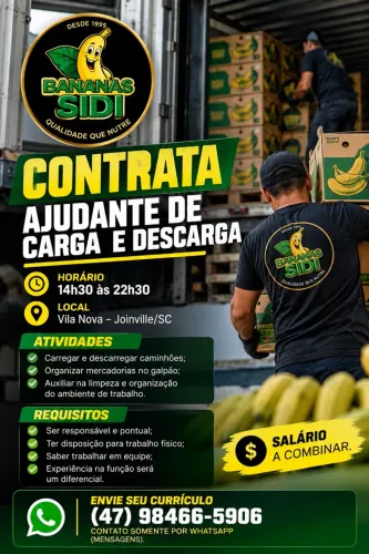 AJUDANTE DE CARGA E DESCARGA