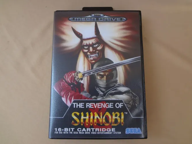 Revenge Of Shinobi - Mega Drive - Caixa, Manual e Encarte Reprô