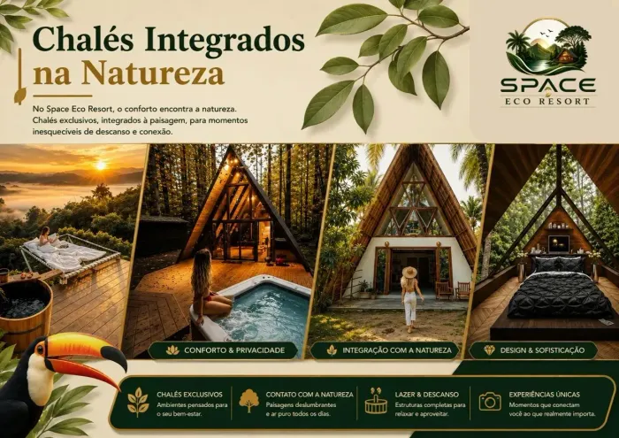 Chalé para locação e lazer em Ibiuna, Eco Resort Spaces