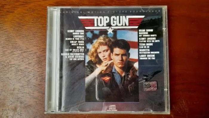 CD Top Gun Ases Indomáveis Trilha Sonora Original com Selo Holográfico
