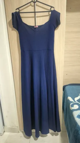 Vestido Madrinha Azul escuro festa Adulto