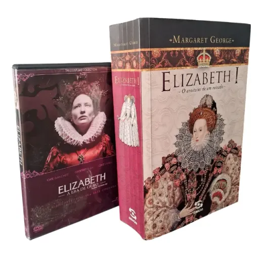 Livro Elizabeth I - O anoitecer e um reinado com DVD brinde em ótimo estado