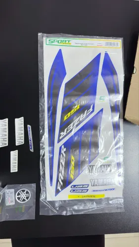 KIT DE ADESIVOS YAMAHA FAZER 150 2022 - AZUL