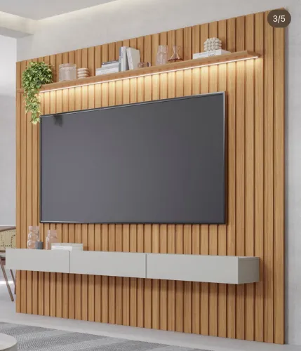 Painel Ripado Para Tv até 75? Novo 