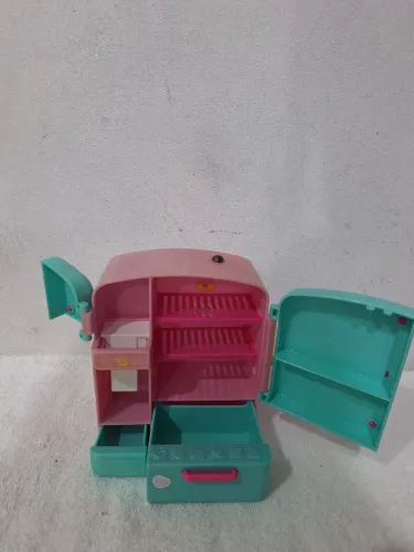 Combo Shopkins geladeira e acessórios brinquedos