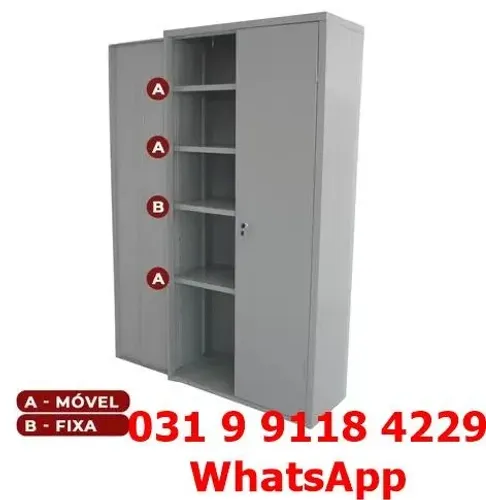Armário de aço 1,98x90x40 Novo Frete Gratis