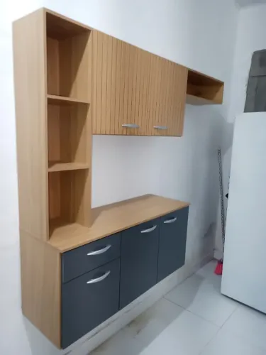 armario cor ripado cinza, novo