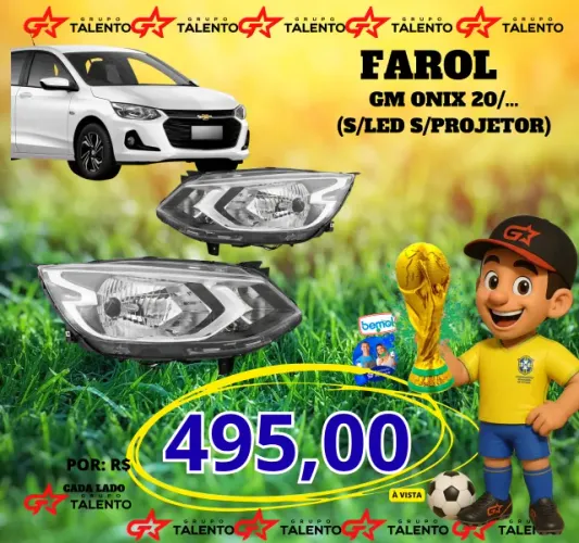 FAROL ONIX(S/ LED S/ PROJETOR)