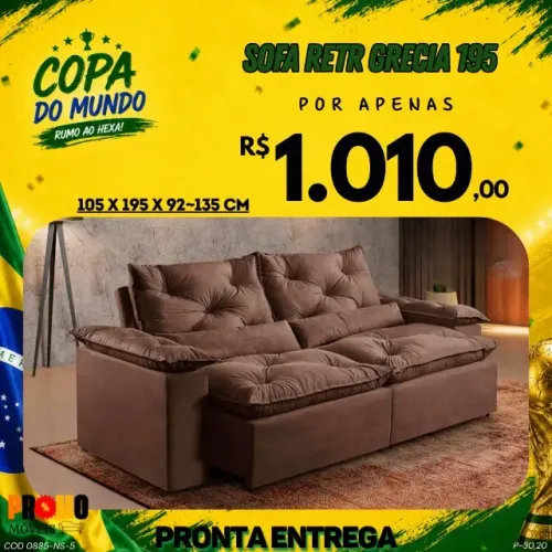 Sofá retrátil Grecia (Pague na entrega)