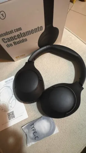 Headset Qcy H3 Lite Anc Bluetooth 5.3 Multiponto 60h Cor Preto