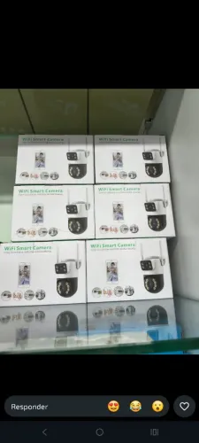 Câmera de segurança duas lentes