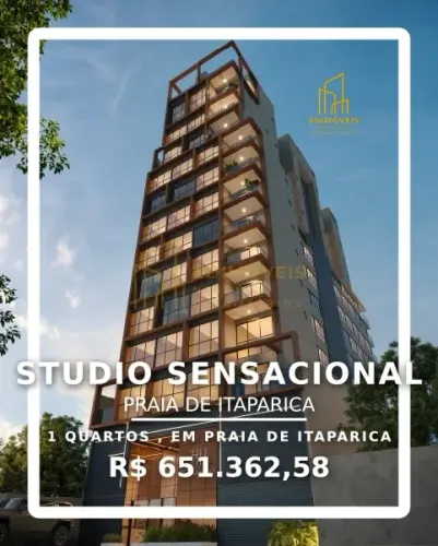 Studio à venda na Praia de Itaparica: Conforto e praticidade em Vila Velha!